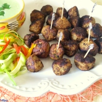 Chicken and Veggie Kebab Meatballs